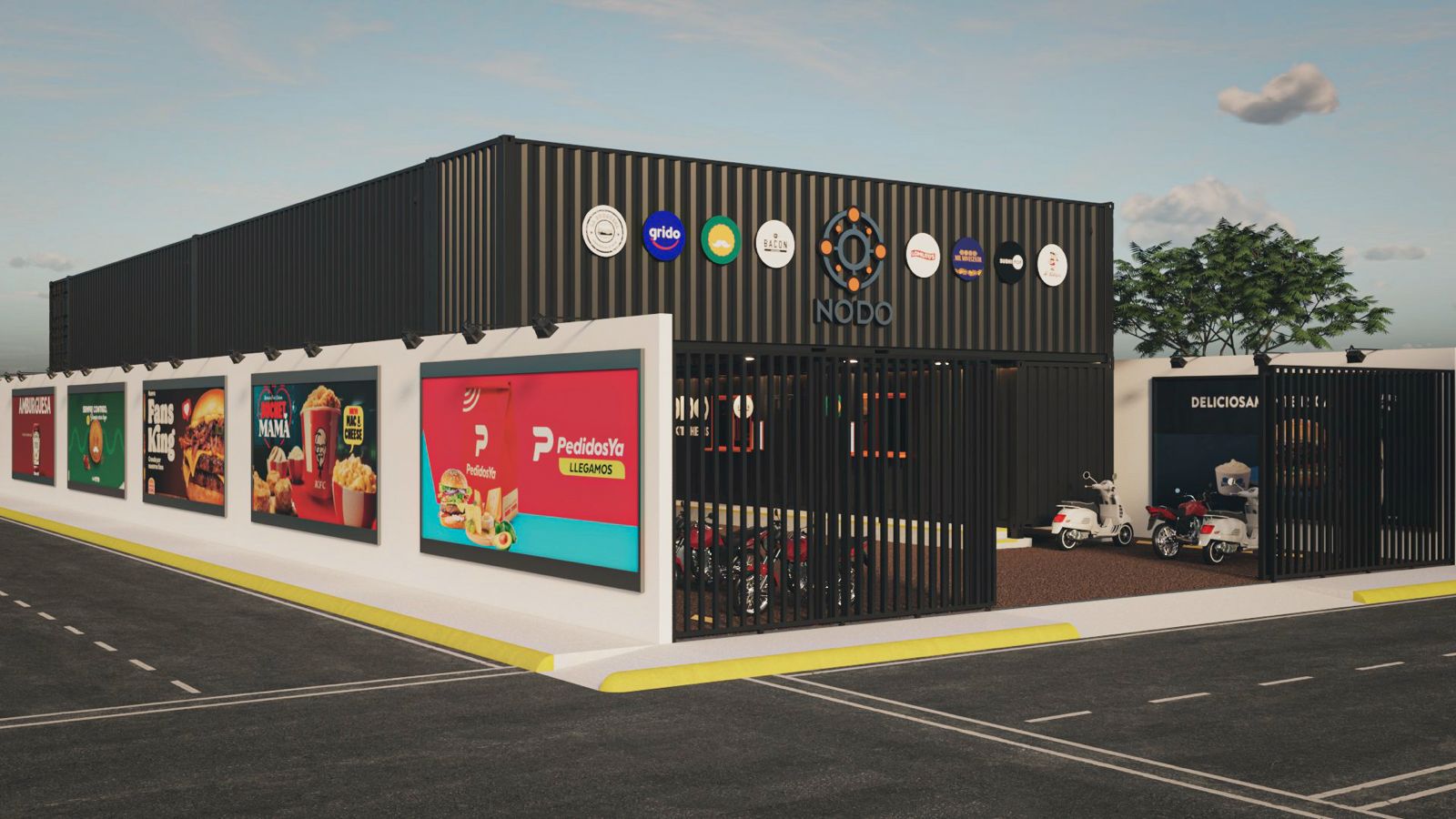 NODO Dark Kitchen - Interior moderno